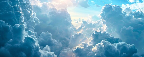 Wall Mural - dramatic and deep clouds background generative ai