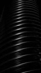 Aufkleber - Background with moving pipes and rings. Design. Rings on pipe in dark space. Moving 3d tubes with rings on dark background
