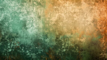 Wall Mural - Abstract background with patina metal effects and earthy tones gradient
