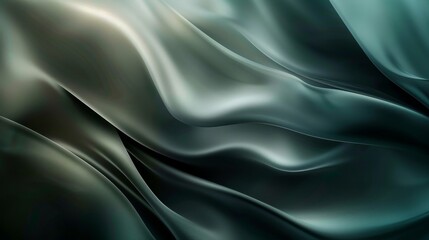 Canvas Print - Wavy metal textures with blurred lighting on an ethereal background