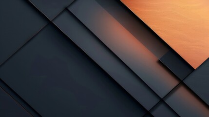 Overlapping metal panels and subtle light reflections on a minimalist background