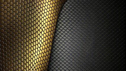 Sticker - Black and golden snake skin abstract background, snake skin, abstract, texture, pattern, background, black, golden, scales