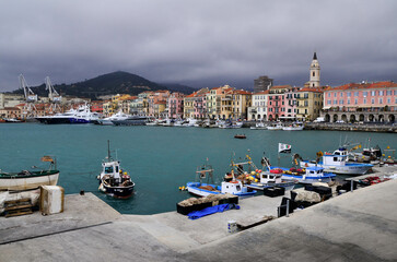 Wall Mural - the city of Imperia, Liguria, Italy