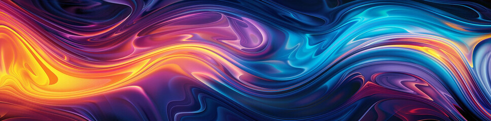 Wall Mural - Colorful Swirling Lines Background  