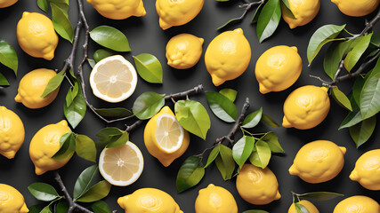 fresh delicious lemons
