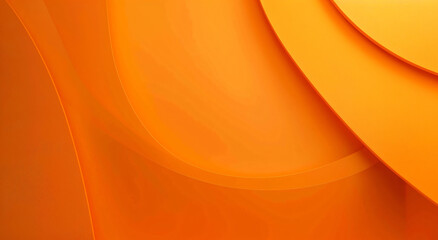Poster - Bright orange background with abstract geometric shapes, minimalist design, close-up shot, high resolution, professional photograph.