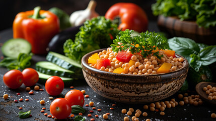 Wall Mural - vegetables in a bowl