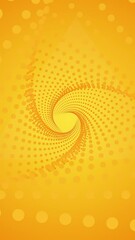 Poster - Red and orange background. Motion.White small circles creating triangles in animation that move out of the tunnel.