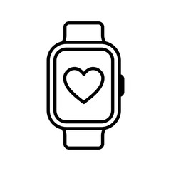 Canvas Print - smartwatch icon. simple icon. vector illustration color editable