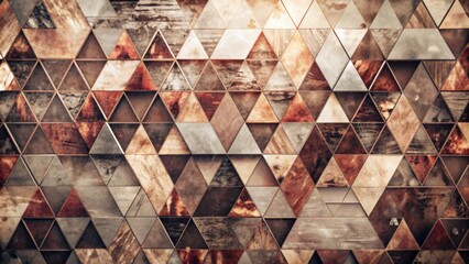 Abstract grunge background with overlapping triangles, creating a layered and textured effect.