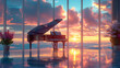 © lichaoshu - grand piano in the morning