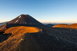 © robertharding - Mount Ngauruhoe during sunrise and sunsrise on Mount Tongariro, Tongariro National Park, UNESCO World Heritage Site, North Island, New Zealand, Pacific