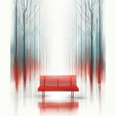 Wall Mural - minimalist reflected scenario