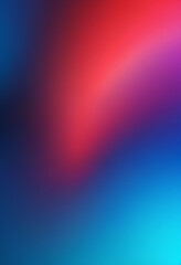 Poster - Red and blue gradient digital art abstract background with vibrant colors and soft lighting