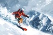© Valentin - Thrilling Snowboarding Adventure in Majestic Mountain Landscape