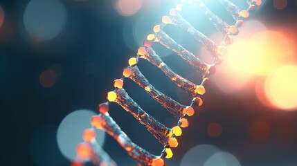 Poster - A personalized animation of a digital DNA molecule, incorporating the viewer's own genetic information, creating a unique and meaningful experience.