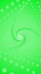 Poster - Abstract flight inside tunnel of dotted triangles. Motion. Optical illusion of the movement inside colorful corridor.