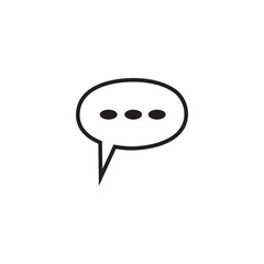 Poster - bubble chat logo icon