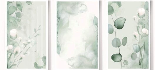 Wall Mural - The watercolor floral illustration bouquet set collection includes: green blush blue yellow pink frame, border, bouquet, wreath; wedding stationary, greeting cards, wallpaper, fashion, posters, and