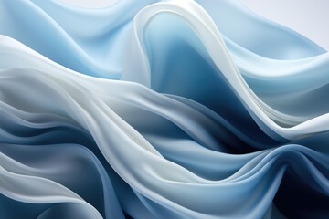 Wall Mural - Gray and marine gradient curves background, generative IA