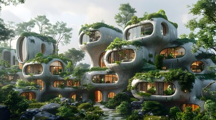 Poster - Networked Campus of Futuristic Sustainable Living Buildings with Adaptive Facades and Smart