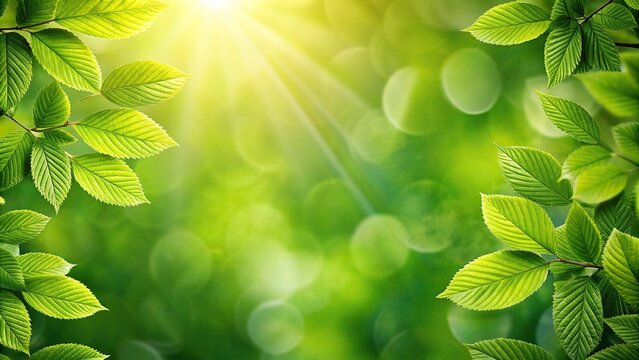 Green leaf background with fresh foliage in a close-up shot, greenery, nature, lush, vibrant, growth, environment, eco-friendly