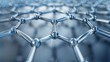 © Rostislav - Molecular graphene or carbon sheet with atomic structure, nanotechnology, mesh surface