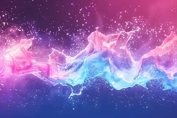 Wall Mural - Abstract background with colorful gradient.