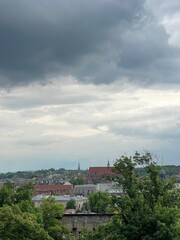 Wall Mural - Krakow panorama with Wawel castle and Vistula river. Poland