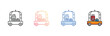 © Graphicsmine - Luggage Cart icon design with white background stock illustration