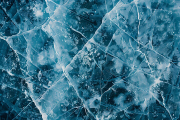 Wall Mural - A top-down view of an ice rink with intricate patterns and textures,