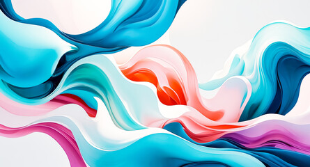 Wall Mural - Abstract Colorful Fluid Background