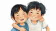 © Catsby_Art - Kids put arms around each other's shoulders
