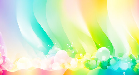 Wall Mural - Abstract Colorful Gradient Background with Bubbles