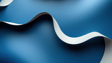 Wall Mural - A blue and white wave.