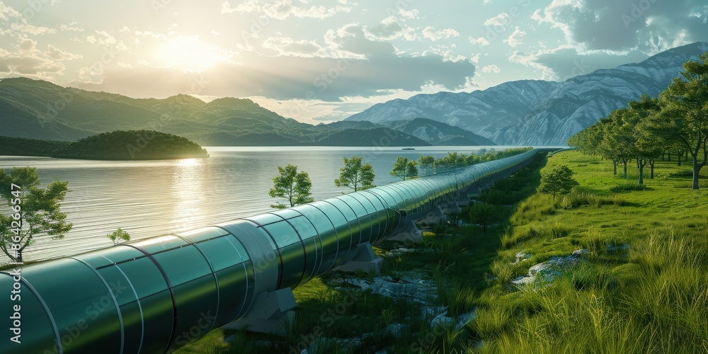 A marvel of renewable energy production, the green hydrogen pipeline ...