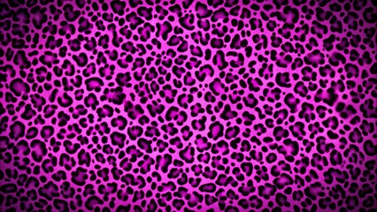 Wall Mural - Purple neon leopard print pattern on dark background , wildlife, exotic, vibrant, trendy, fashion, abstract, bright