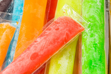 Poster - Colorful Sweet Frozen Freezer Pop Popsicles