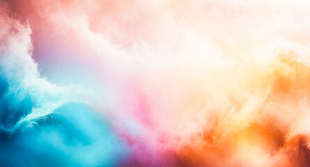 Sticker - Colorful Abstract Background with Clouds