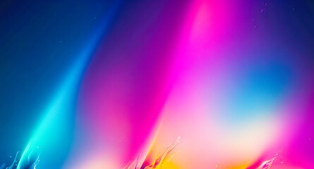 Sticker - Abstract Blue, Pink, and Yellow Gradient Background with Water Splashes