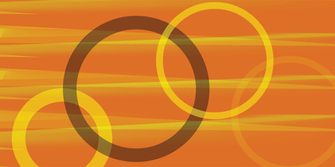 Wall Mural - Fresh Orange Circle Line Gradient Background Vector