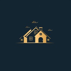 Poster - Architecture and Building real estate line art logo