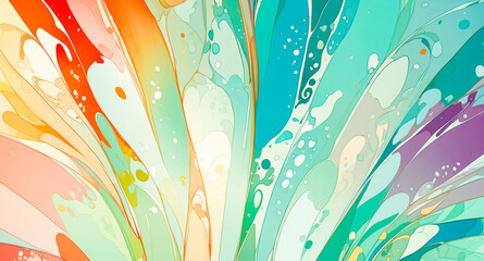 Poster - Abstract Swirling Colors