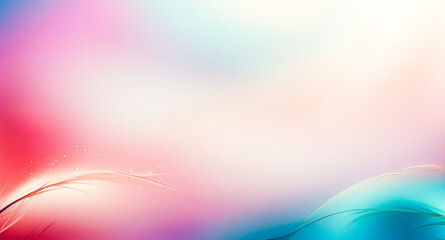 Wall Mural - Abstract Pink and Blue Swirls on a White Background