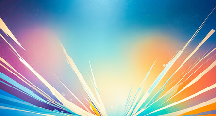 Poster - Abstract Colorful Background with Diagonal Lines and Blurred Effect