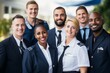 © Vorda Berge - Group portrait of diverse flight crew