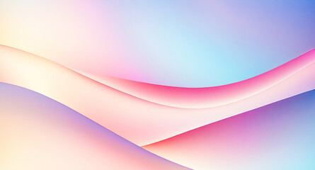 Poster - abstract gradient background with curved shapes