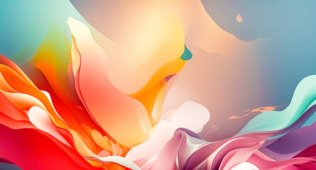 Poster - Abstract Colorful Swirls