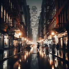 Canvas Print - night in the city