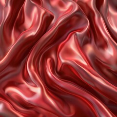 Poster - Satin texture. red. Generative AI.